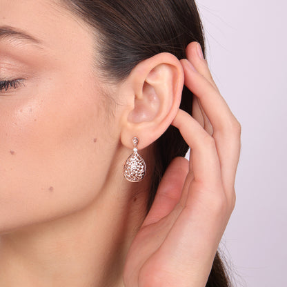 SILVER ROOTS EARRING