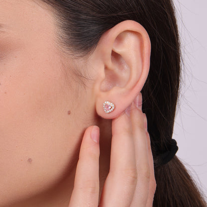 PINK HEART EARRINGS