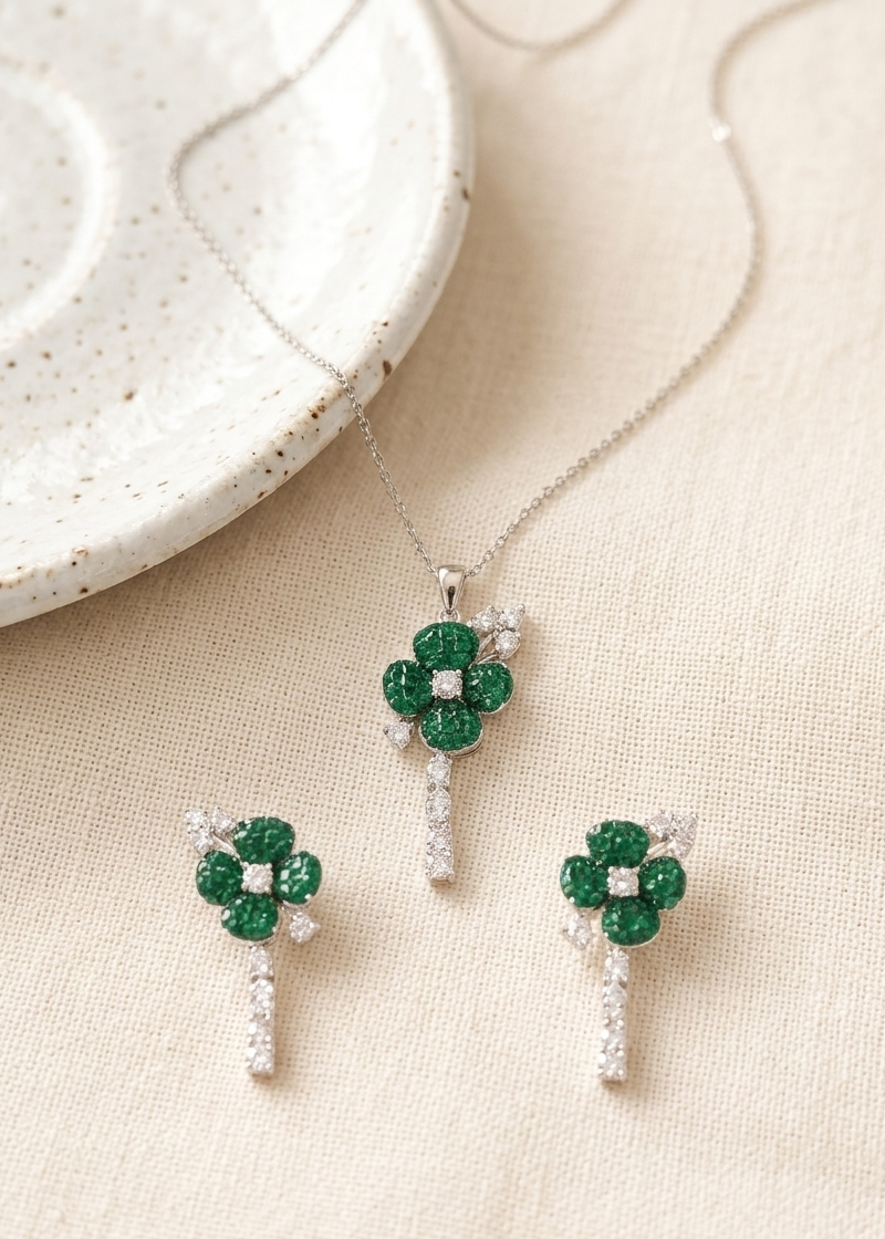 ROSE PENDANT SET