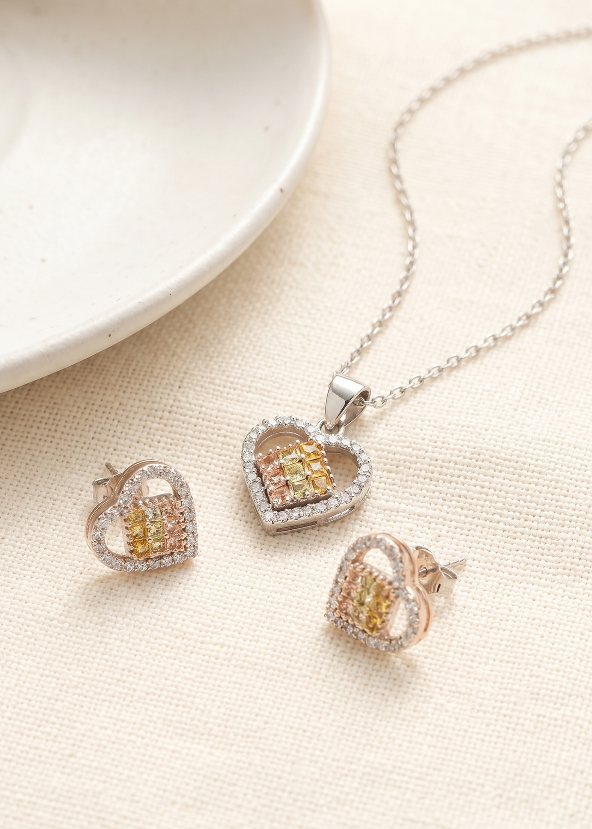 HEART PENDANT SET