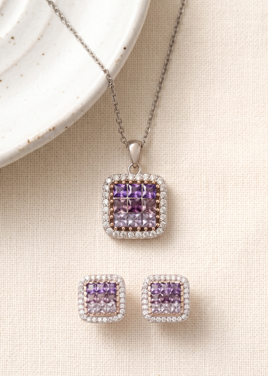 MIDNIGHT SPARKLE PENDANT SET