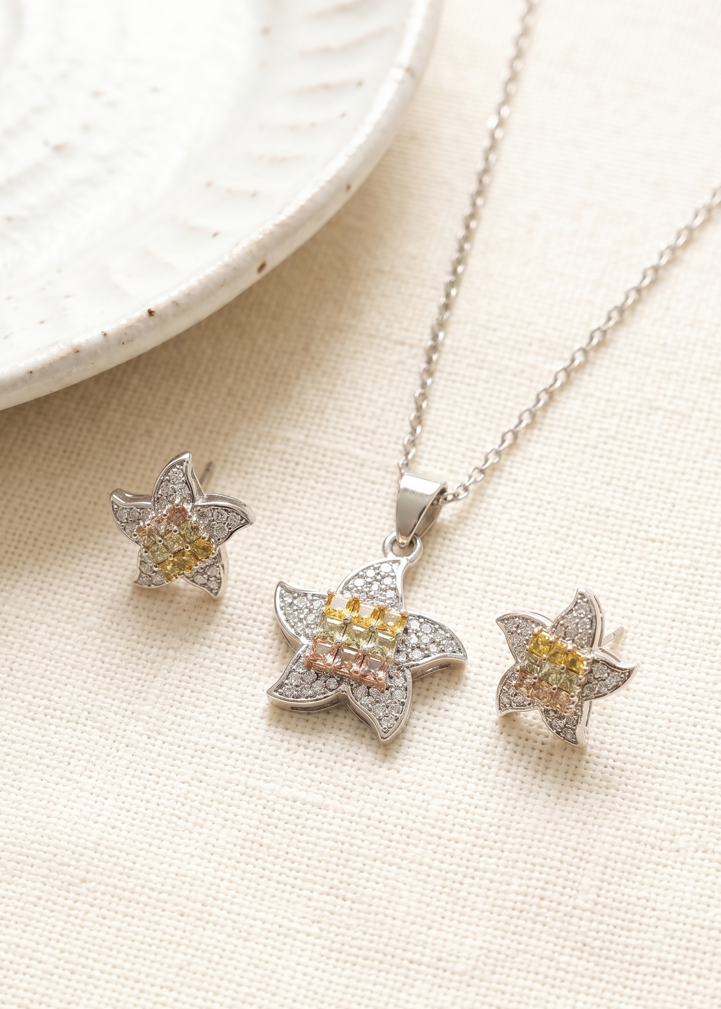 OPALINE PENDANT SET