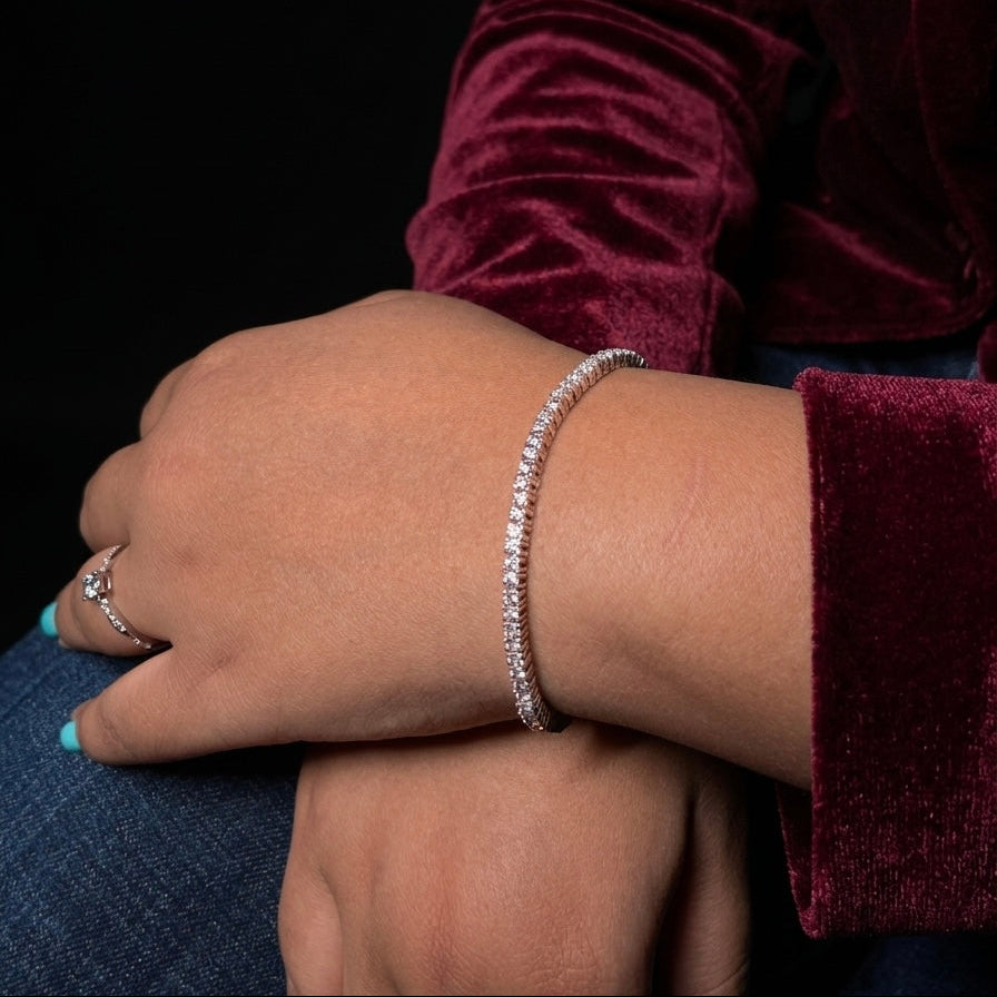 925 STERLING SILVER TENNIS BRACELET