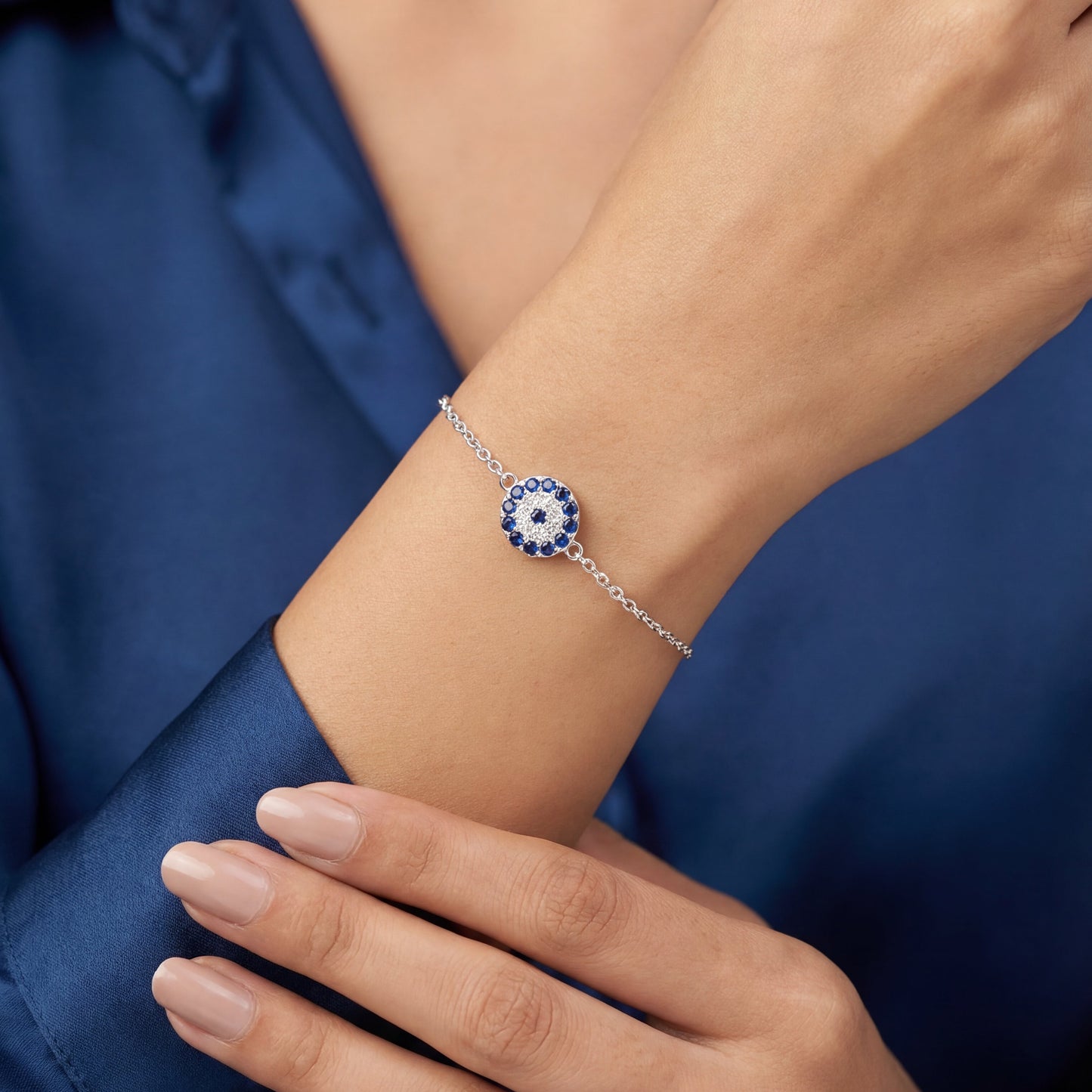 925 STERLING SILVER EVIL EYE BRACELET