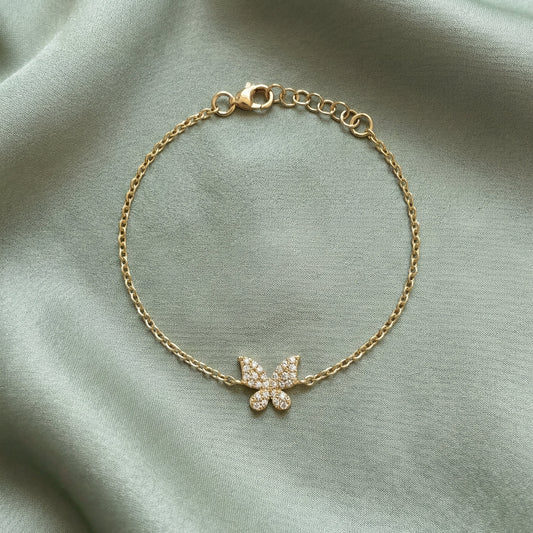 925 STERLING SILVER BUTTERFLY BRACELET
