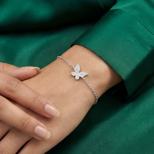 925 STERLING SILVER BUTTERFLY BRACELET