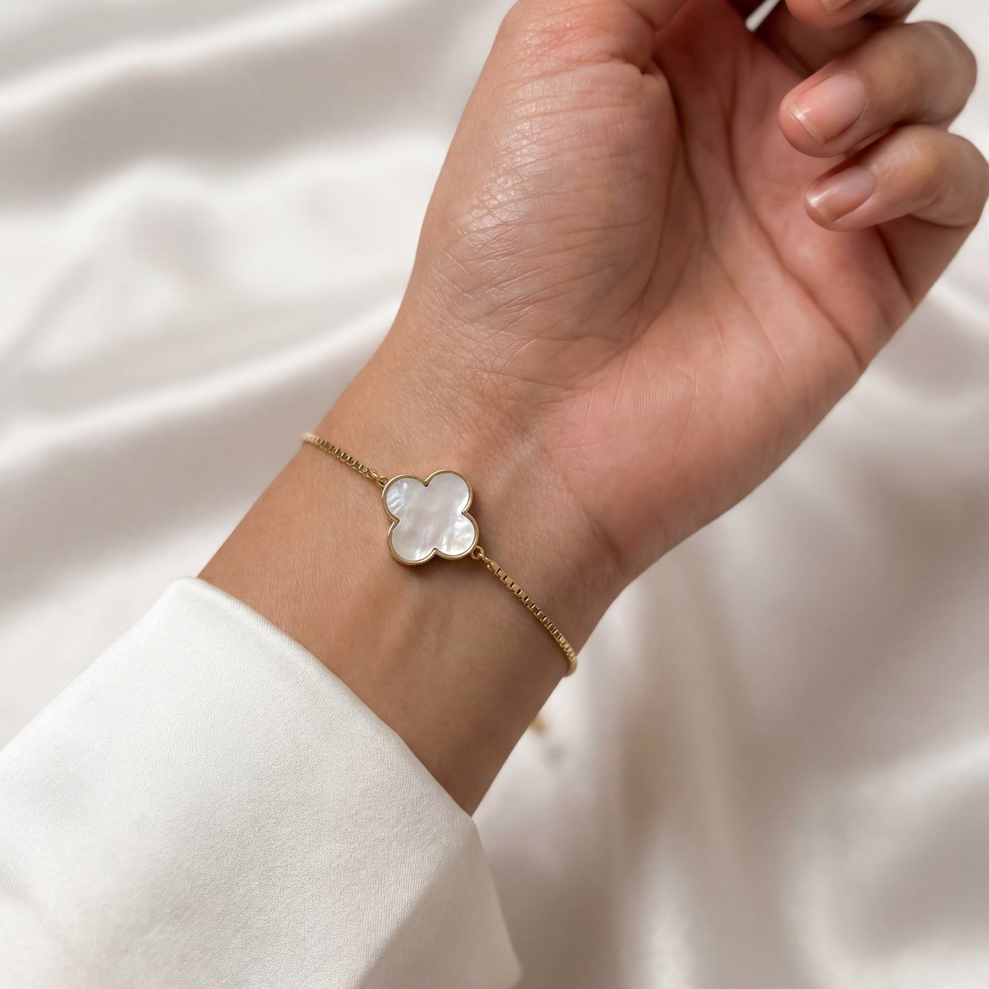 925 STERLING SILVER CLOVER BRACELET