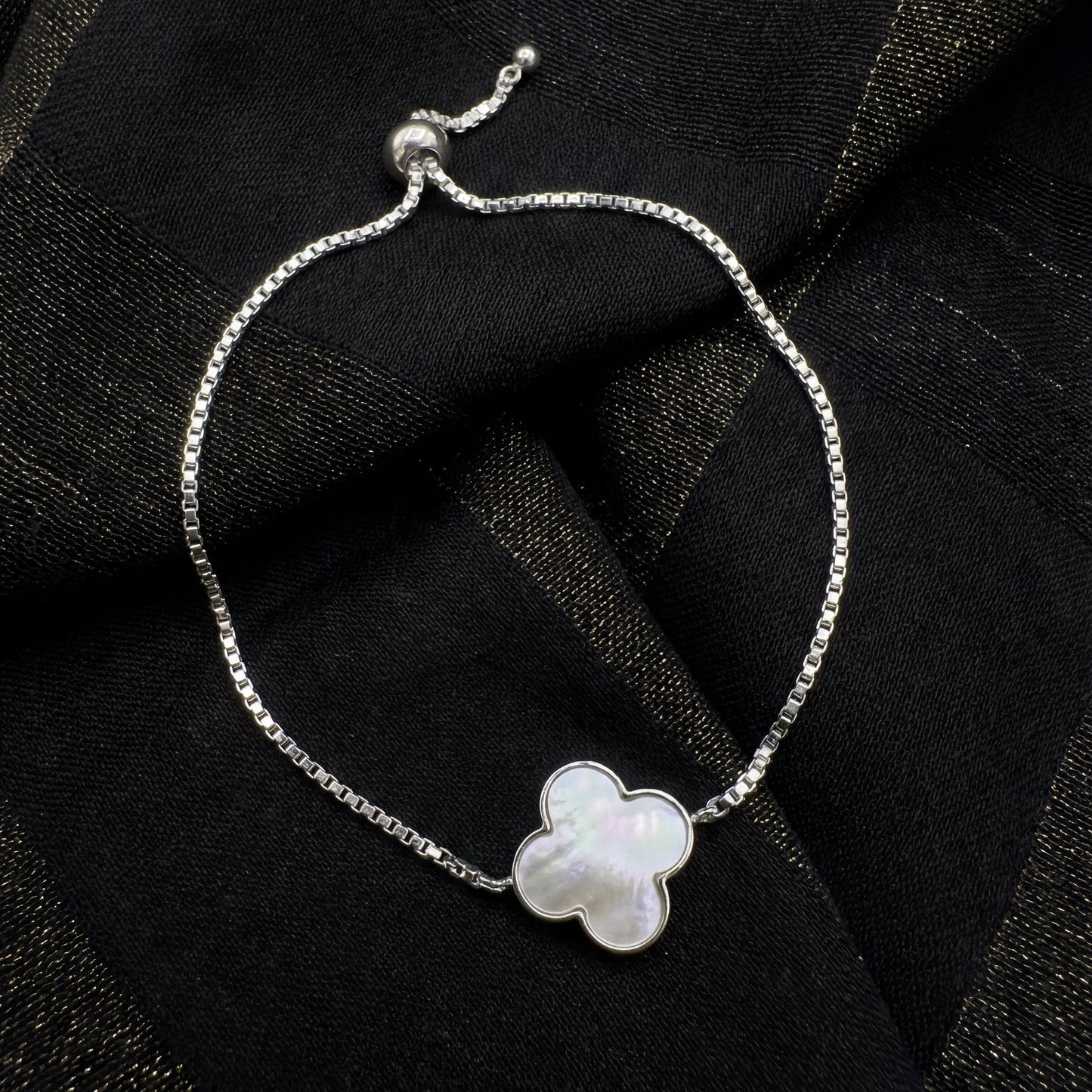 925 STERLING SILVER CLOVER BRACELET