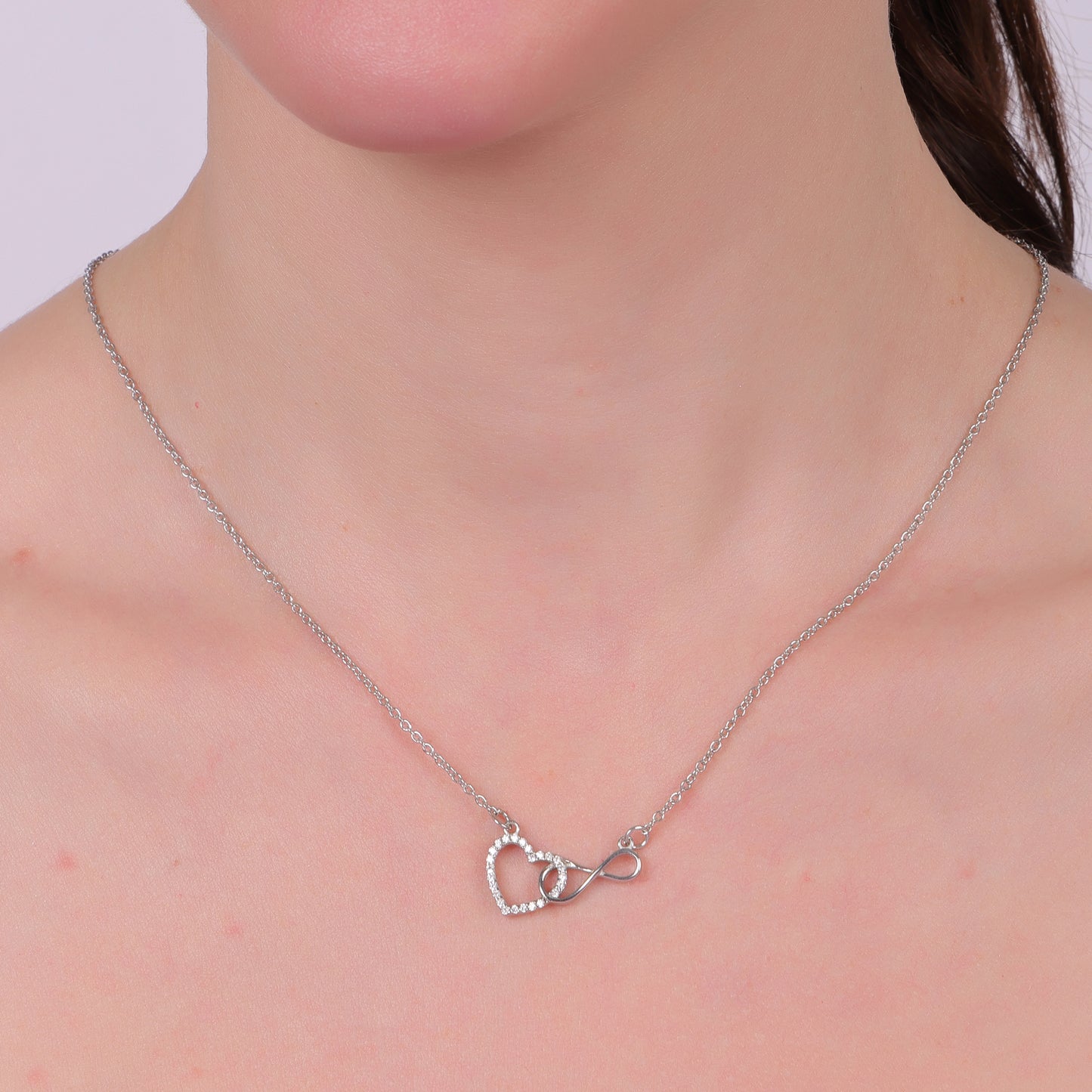 INFINITY HEART PENDANT NECKLACE