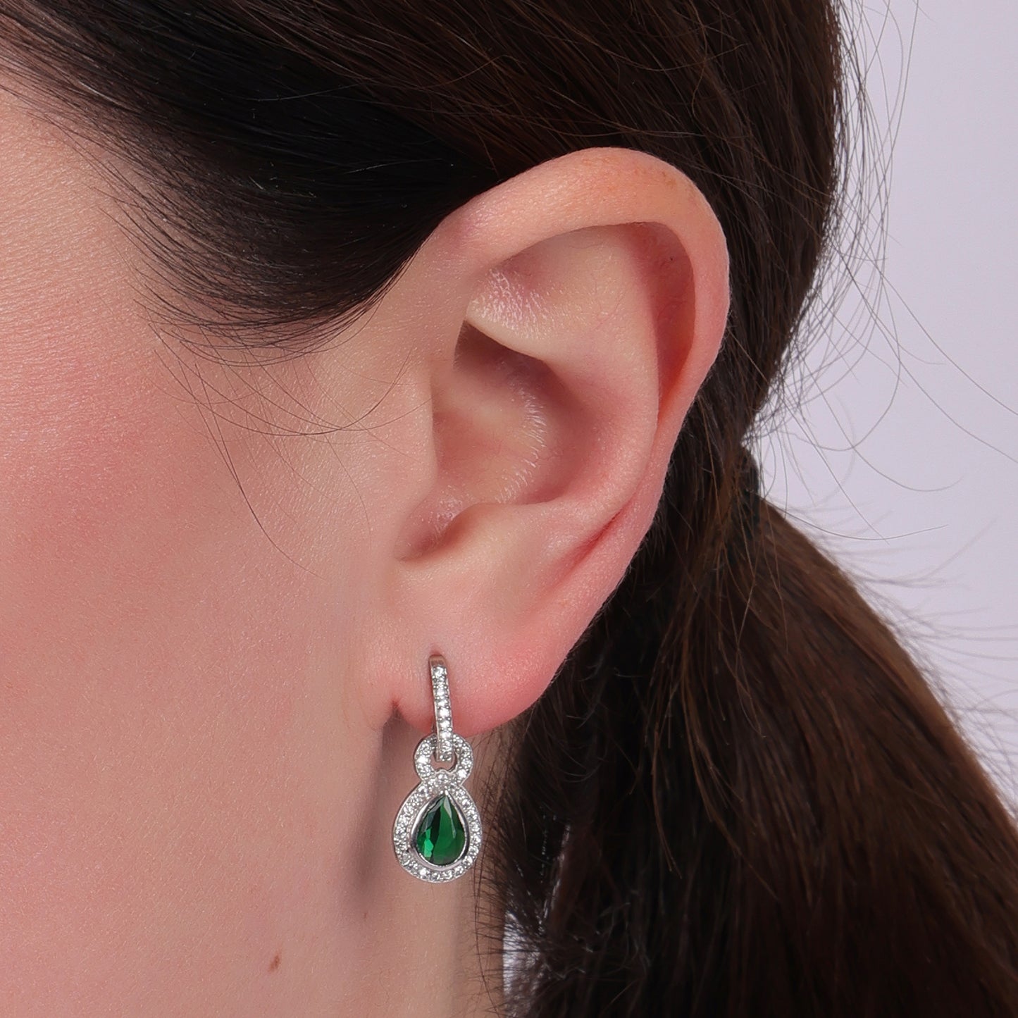 SILVER TEARDROP EARRINGS