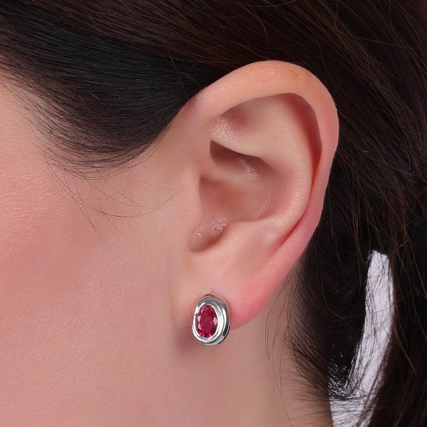 LUXURIOUS RED STONED EARRINGS