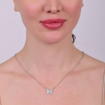 BUTTERFLY PENDANT NECKLACE