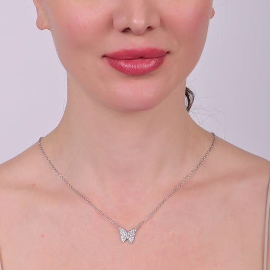 BUTTERFLY PENDANT NECKLACE