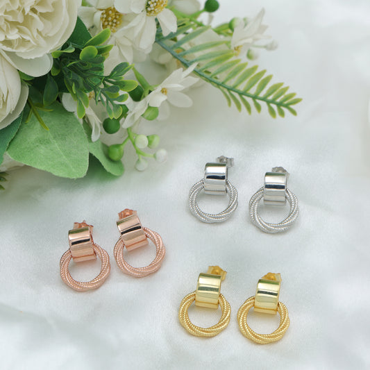 TWISTED HOOP EARRINGS