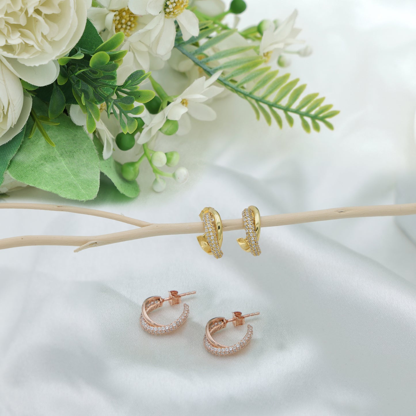 SPIRAL HOOP EARRINGS