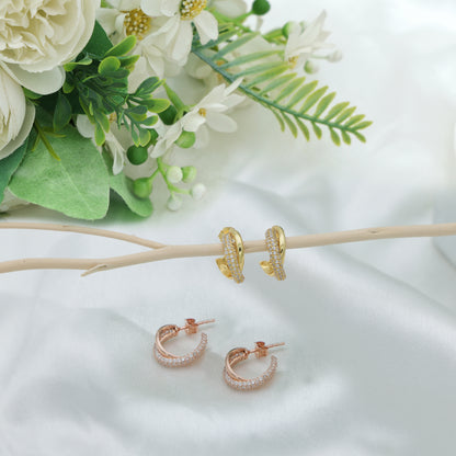 SPIRAL HOOP EARRINGS