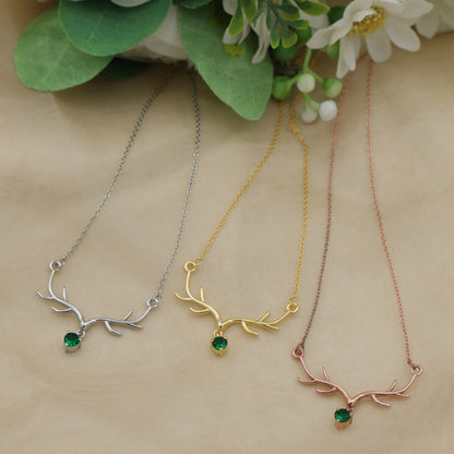 ANTLER PENDANT NECKLACE