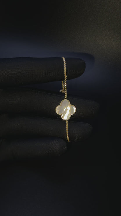 925 STERLING SILVER CLOVER BRACELET